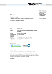 Report by Netherlands Organisation for Applied Scientific Research (TNO) for Agora Verkehrswende and Transport & Environment (T&E)