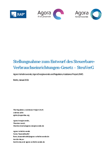 Agora Verkehrswende, Agora Energiewende und Regulatory Assistance Project (RAP)