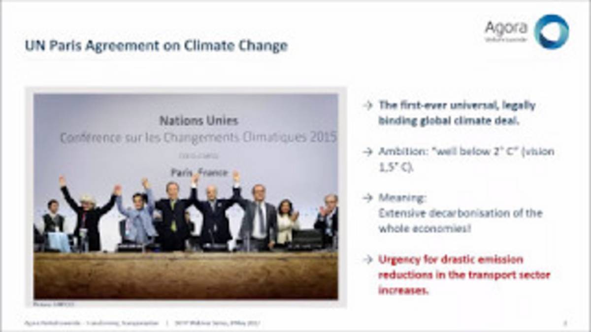 Webinar - „National decarbonisation strategies in the transport sector ...